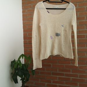 Royal Bones distressed sweater